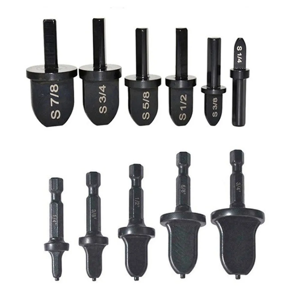 

11pcs Hex Shank Pipe Expander Swaging Tool Drill Bit Flaring Tool For Air Conditioner Copper Refrigerator Tube