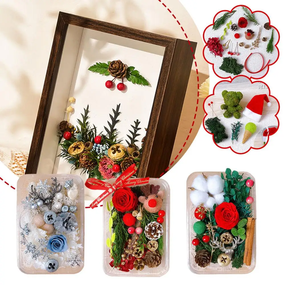 

Natural Dried Flower Kit Pressed Artwork Handcrafts Leaves Herb DIY Dry Plants Scented Candle Making Craft For Home Decor I C2P6