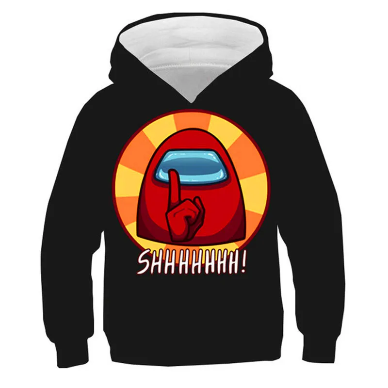 

Худи детское в стиле Харадзюку, модная Толстовка с длинным рукавом для мальчиков и девочек 4-14 лет, для игры Impostor, на весну и осень