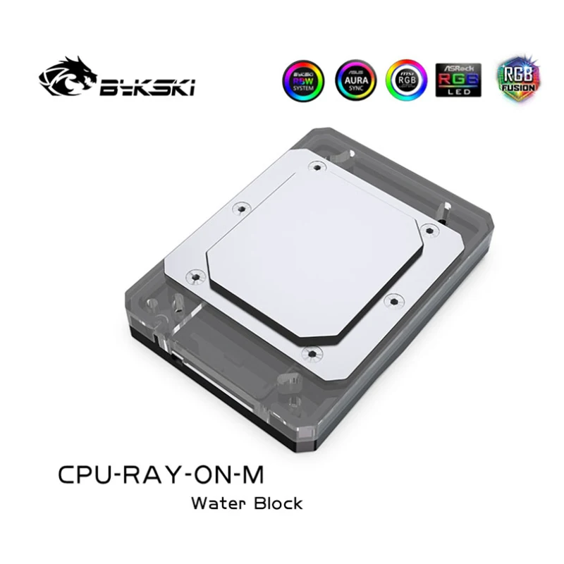 Фото Водяной блок Bykski для процессора AMD RYZEN3000 AM3 AM3 + AM4 1950X TR4 X399 X570, материнская плата/блок с OLED-дисплеем температуры №5