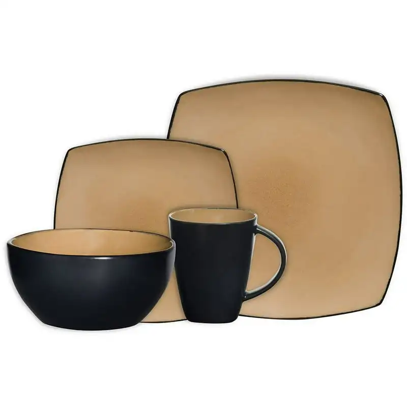 

Dinnerware Set 16 Piece Taupe 93583901M