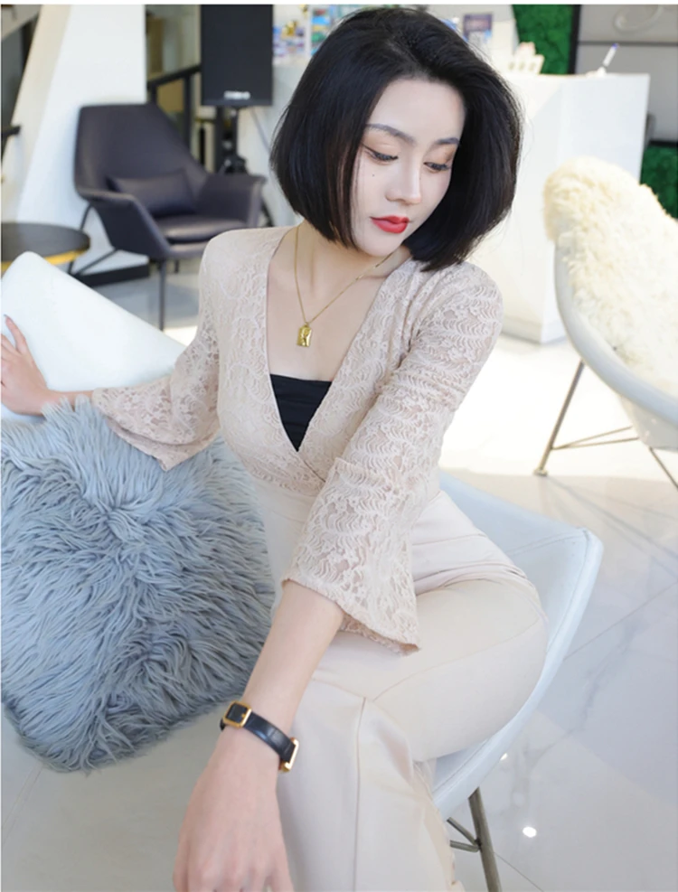 new spring summer office lady Fashion casual brand female women girls patchwork lace jumpsuits