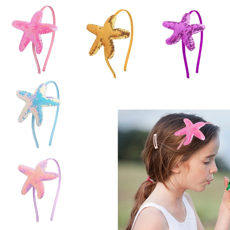 

Glistening Headbands for Girls Princess Cosplay Hairband Fairy Birthday Party