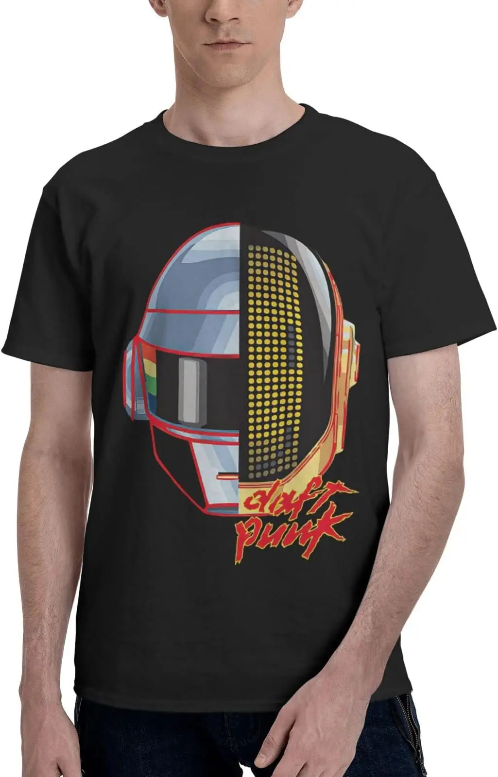 Мужские футболки Daft Music в стиле панк топы с коротким рукавом высококачественные