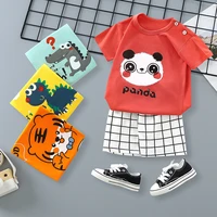 2022 summer clothes cotton infant boy girl clothes summer suit baby boys sets cute tshirt toddler shorts outfits