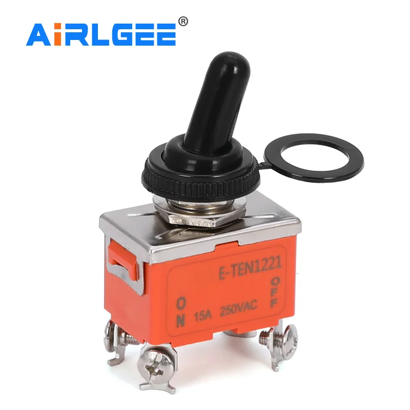 10 шт. ВКЛ./ВЫКЛ./вкл. Фиксация Тип 15 А 250 В 2/3 позиции 3/4/6 контактов терминал 12 мм