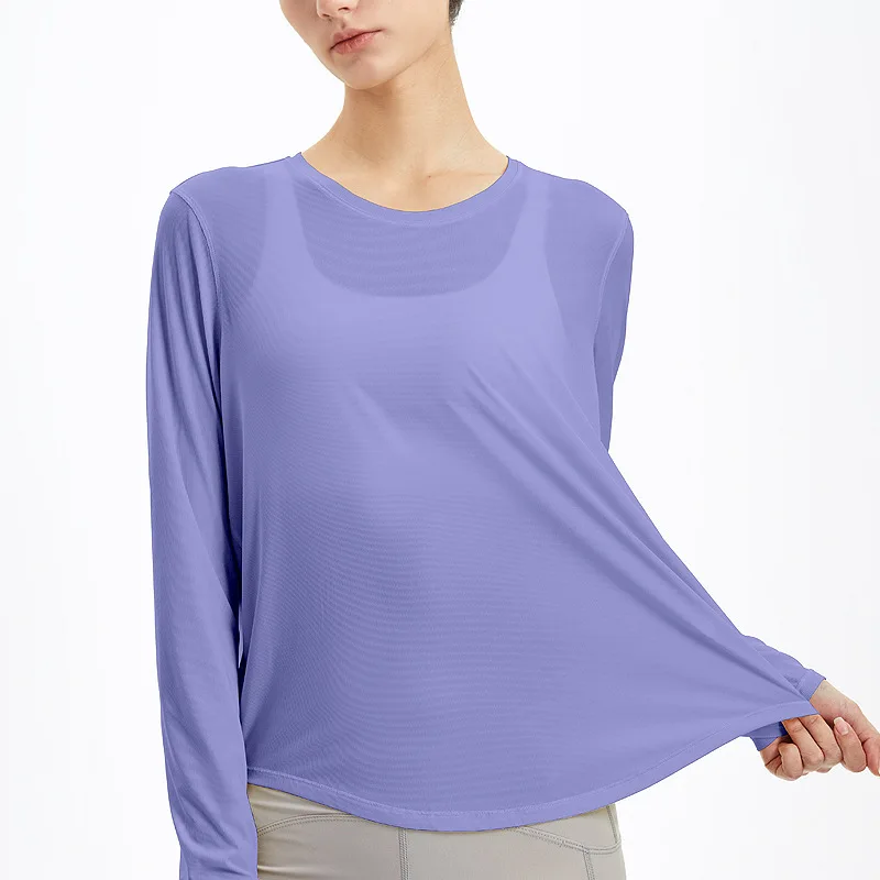 Loose Blouses Women Long Sleeve Sports Top Quick Dry Fitness Clothing Gym Female Running Jogging Shirts Activewear Autumn Winter