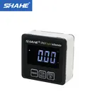 Новинка, цифровой транспортир SHAHE, инклинометр, уровень, цифровой угломер, коническая коробка с нижним встроенным магнитом
