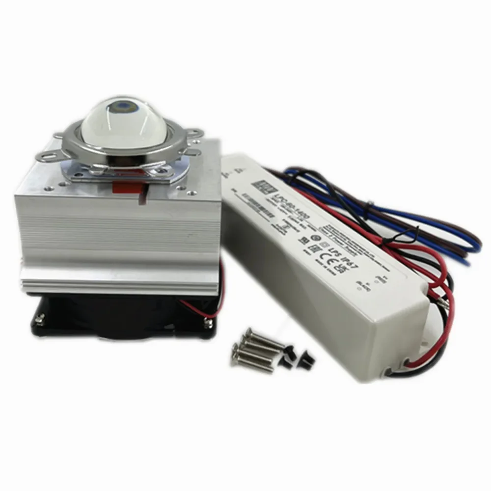 Фиолетовые светодиодные бусины 395-400 УФ-отвержденное зеленое масло 60 Вт Источник