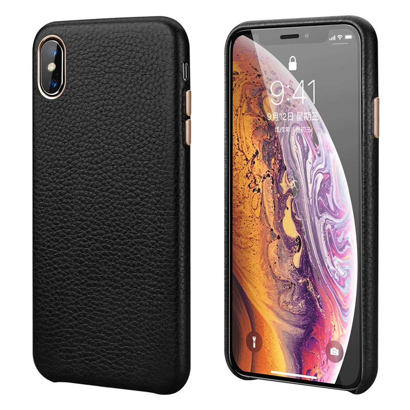 

Чехол-накладка из натуральной кожи для Apple iPhone XS XR