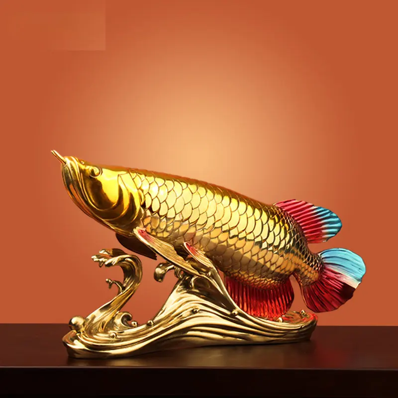 

"JINLONGYU" All Copper Lucky Ornaments Every Year There Are More Home Living Room Company Ornament Furnishing Crafts Gifts