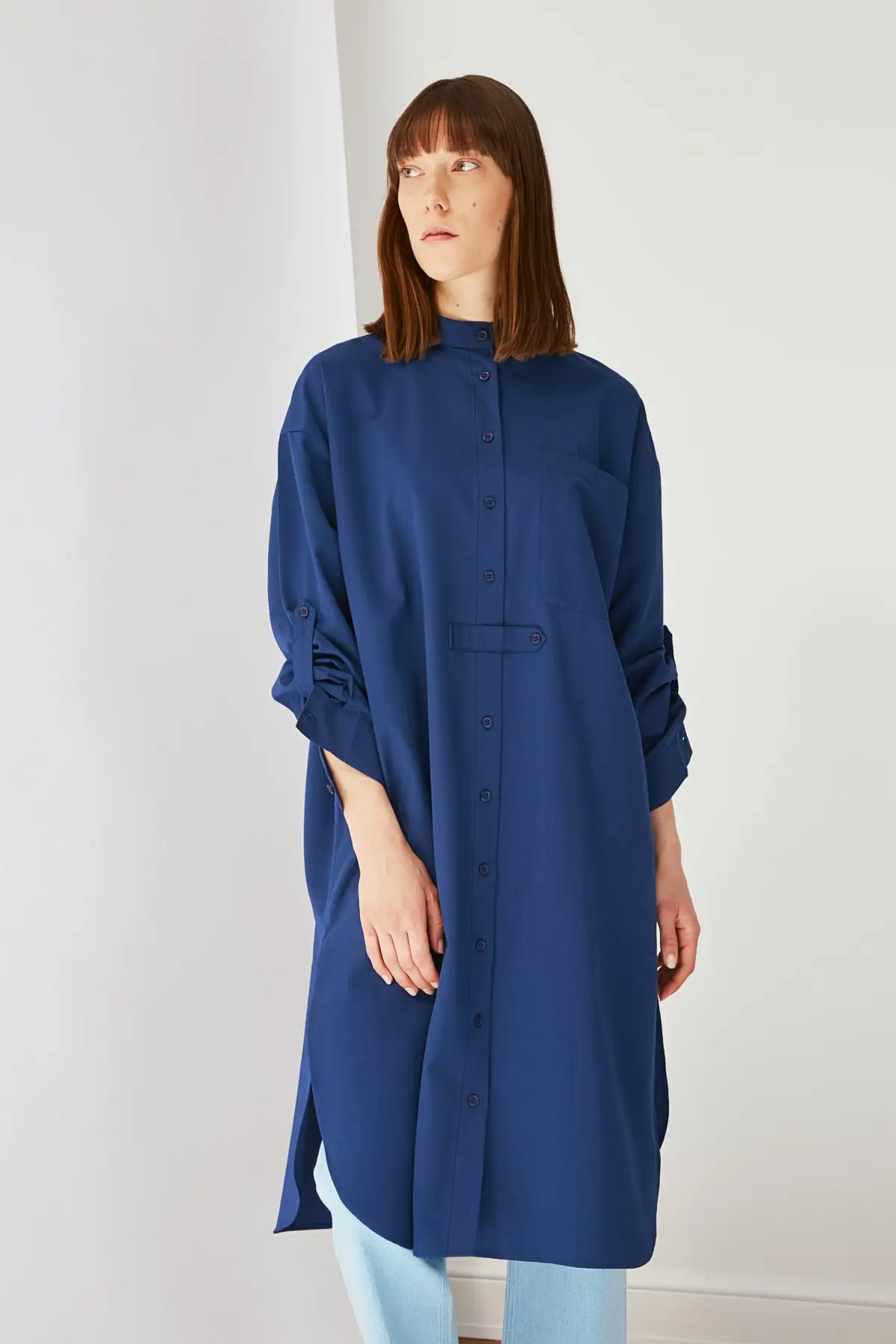 

Trendyol Restraint Collar Tunic TCTSS21TN0158