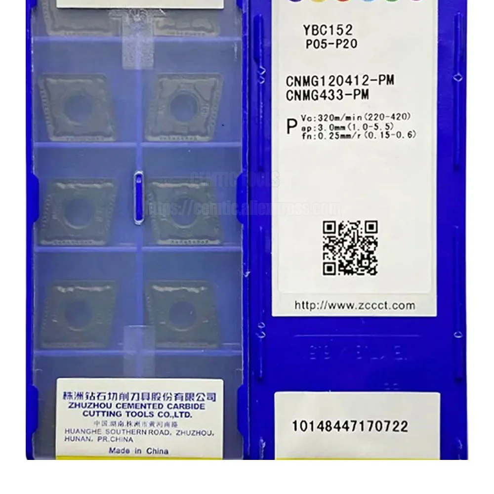 

ZCC Cnc Inserts 10pcs/lot CNMG120412-PM Lathe Cutting Tools Coated Cemented Carbide Turning Steel Finishing