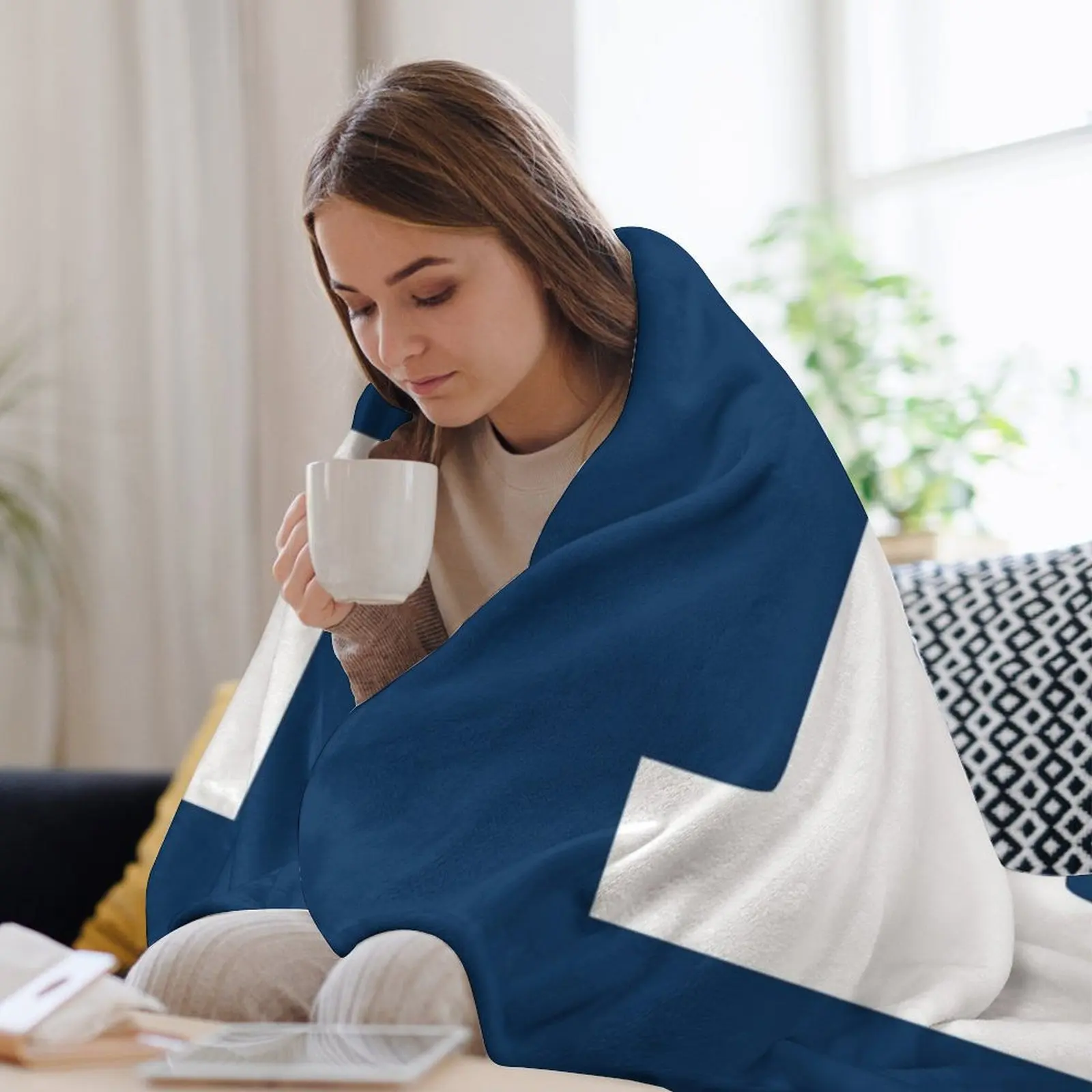 Одеяло Университета Трин Плюшевые зимние кровати Покрывала Постельные одеяла