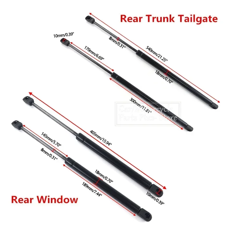2/4x Rear Trunk Tailgate Boot Window Glass Gas Spring Shock Lift Strut Struts Support Bar Rod For Hyundai Tucson 2005-2012