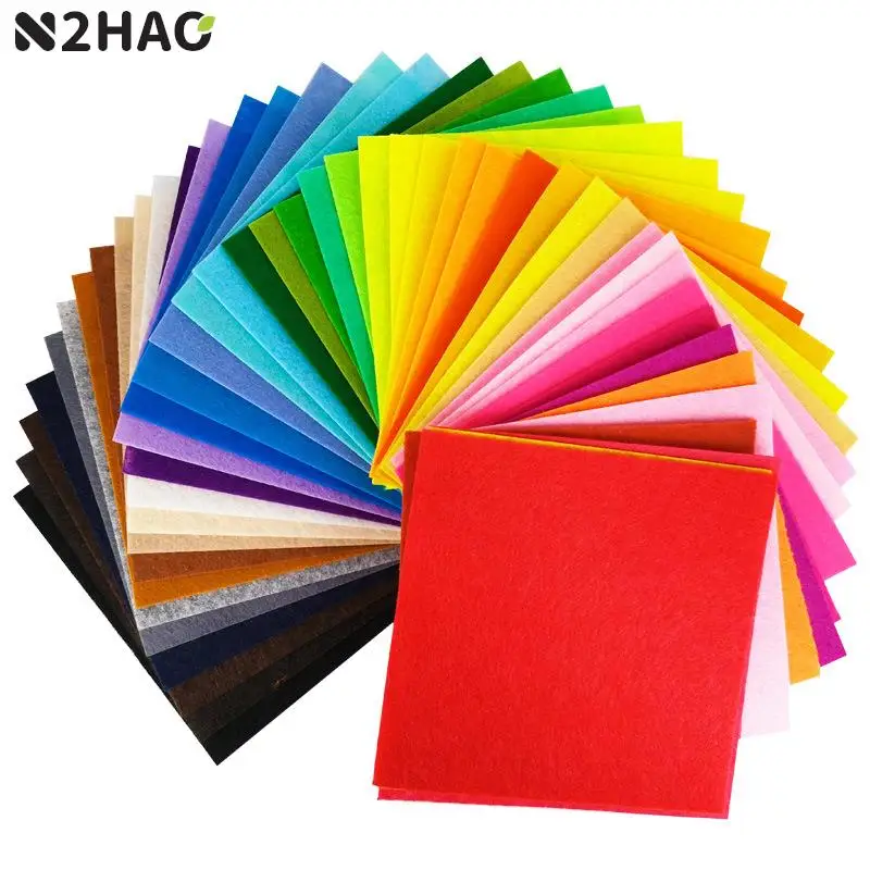 

Нетканая войлочная ткань для рукоделия, 40 шт., 10x10 см, набор ткани для пэчворка для детей, скрапбукинг, кукла, шитье, поделки «сделай сам», квил...