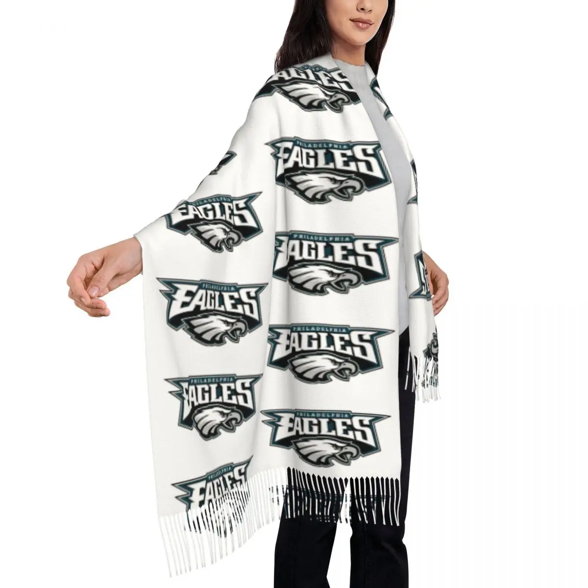 Шарф Grees Eagles шарфы с кисточками для женщин мягкие теплые шали и накидки длинная