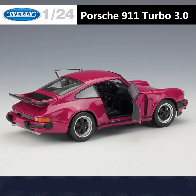 Модель спортивного автомобиля WELLY 1:24 1974 Porsche 911 Turbo 3 0 из сплава модель литая