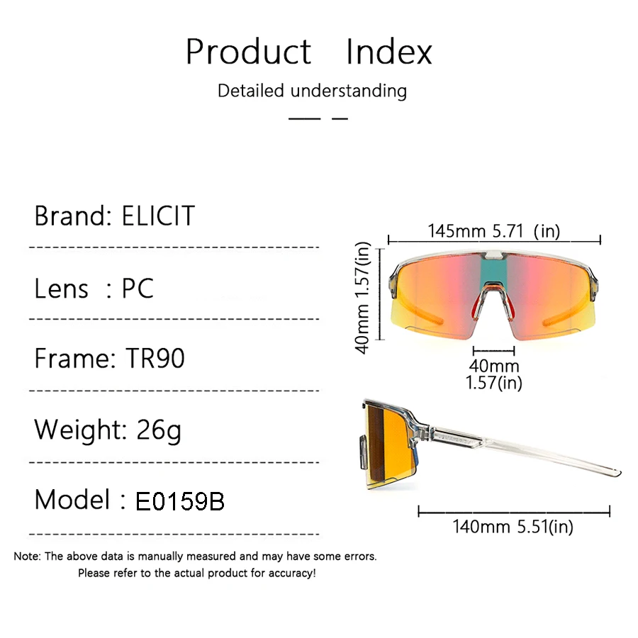Модные спортивные солнцезащитные очки ELICIT UV400 для улицы велоспорта рыбалки бега