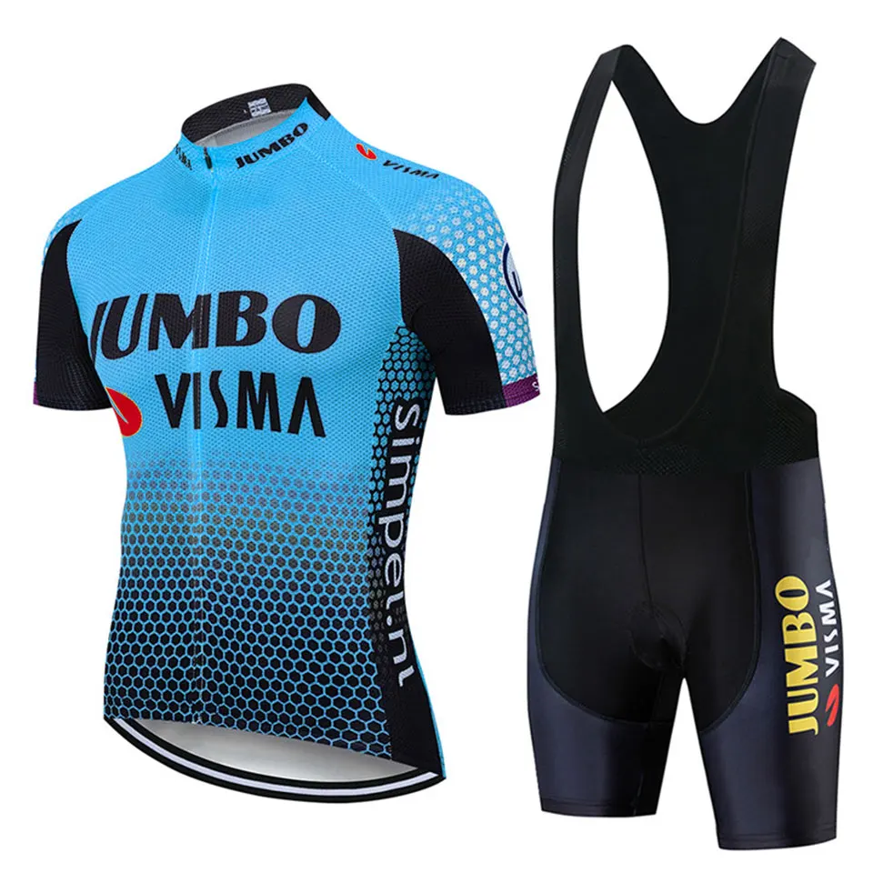 

2022 JUMBO VISMA Team Summer Cycling Jersey Set Bike Short Sleeve MTB Sport Cycling Clothing Ropa Maillot Ciclismo Hombre Kit