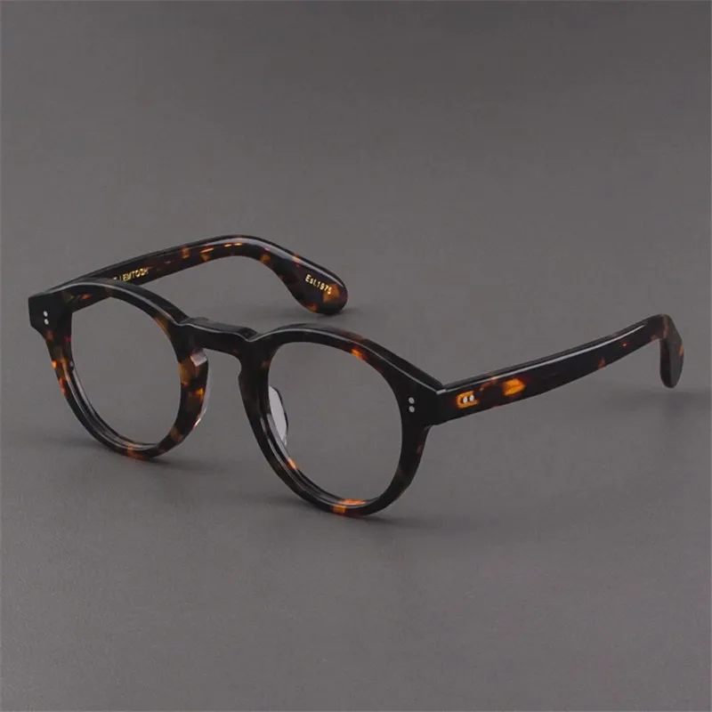 Rockjoy Oversized Eyeglasses Frame Male Women Myopia Tortoise Black Glasses Men Thick Oval Spectacles for Fashion Prescription
