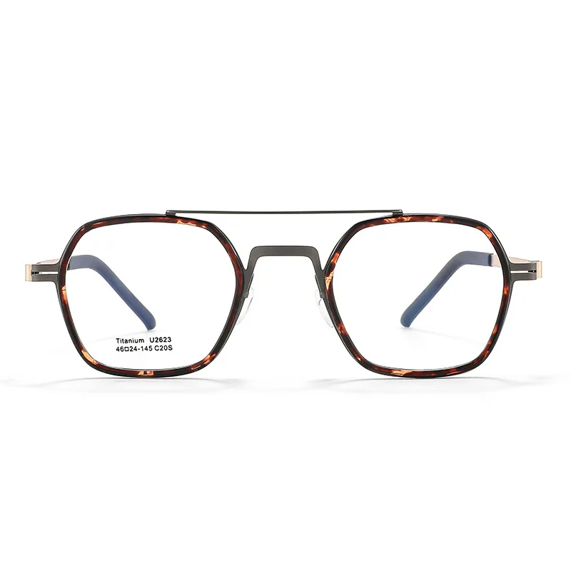 Винтажная летающая двойная лучевая оправа HawksBill мужские очки в оправе из чистого