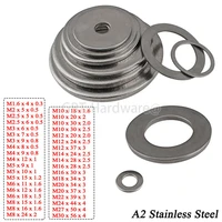 304 stainless steel washers m1 6 m30 flat washers thick 0 3mm 4mm metal screws corrosion resistant high pressure resistant