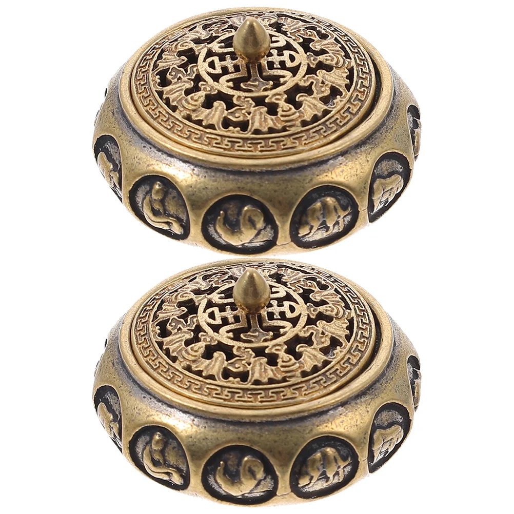 

2 шт., декоративная бронзовая горелка для ароматерапии, 4 х4 х2, 5 см