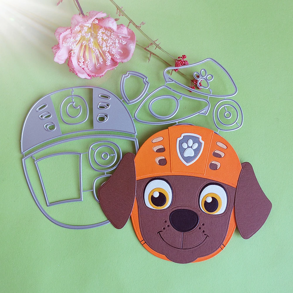 

Exquisite rescue team dogs cutting dies for English letters, scrapbooks, reliefs, craft stamps, photo album puzzl