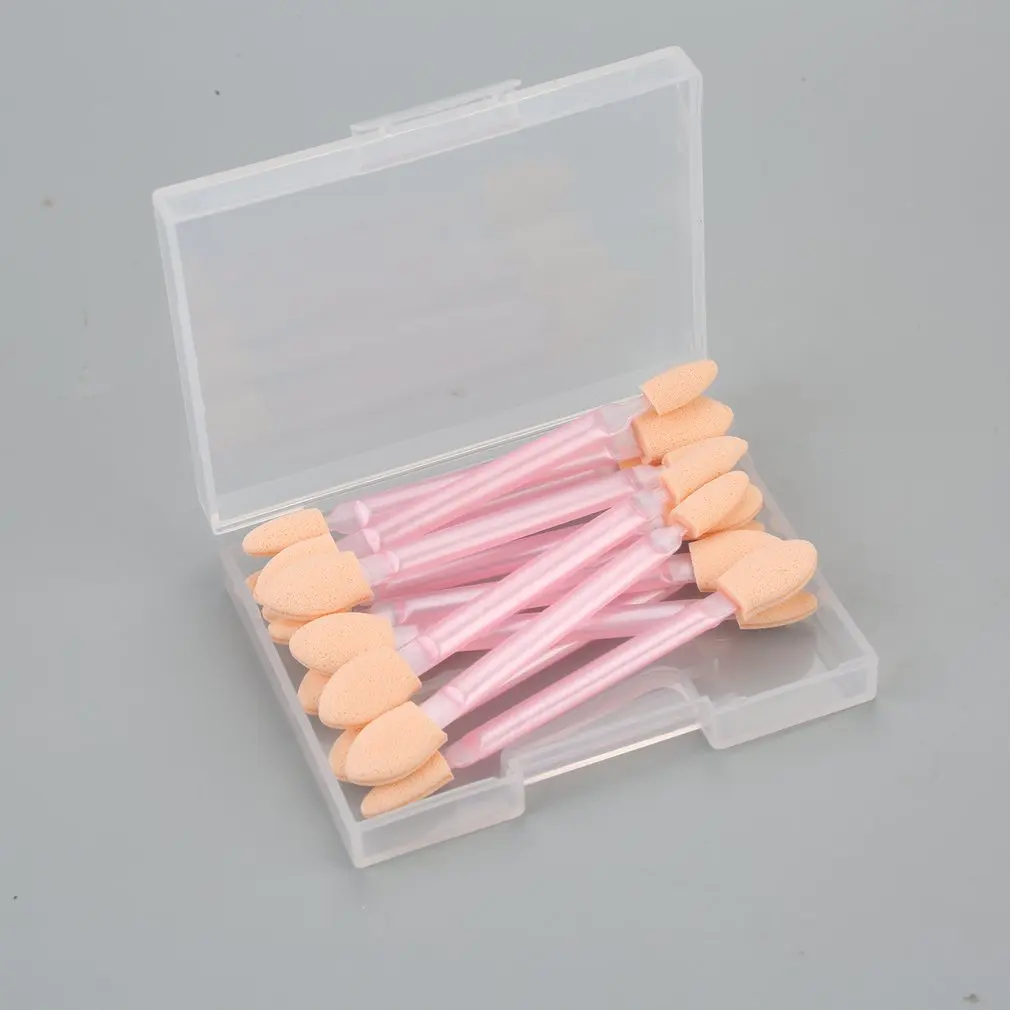 

1Set Double-sides Eyeshadow Brush Portable Eye Shadow Brushes Nail Mirror Powder Applicator Make Up Supplies For Ladies