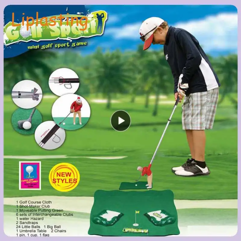 

Mini Parent-child Game Portable Creative Childrens Golf Toy Golf Ball Childrens Golf Toys Golfs Game Golf Club Doll Toy Set