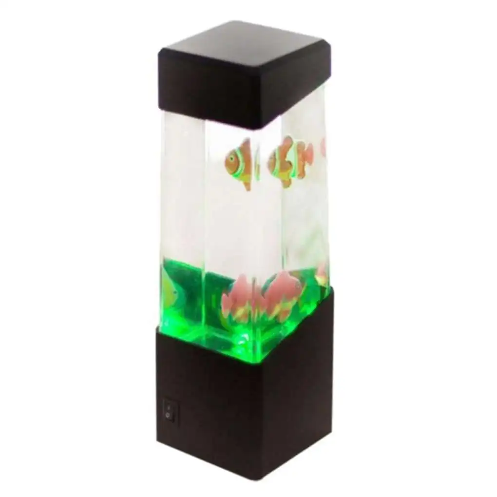 

Colorful LED Jellyfish/Volcano/Jelly/Fish Aquarium Night Light Home Decor Atmosphere Lamp Not Included USB Cable