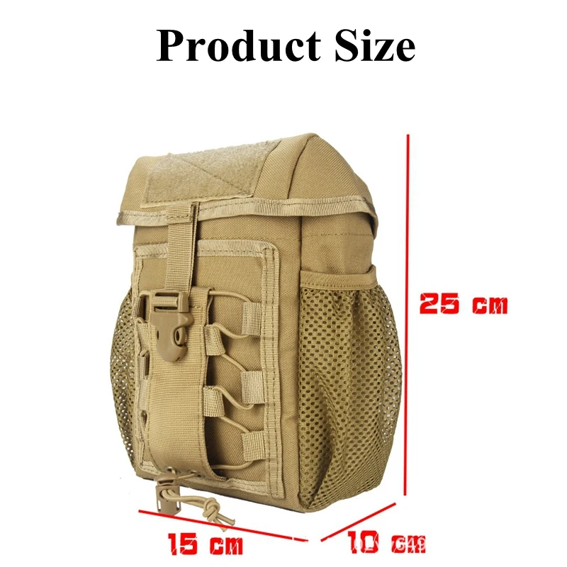 

Tactical Military EDC Tools Bag Molle Pouch Shoulder Bag Waist Belt Pack For Outdoor Camping Cycling Utility Hunting