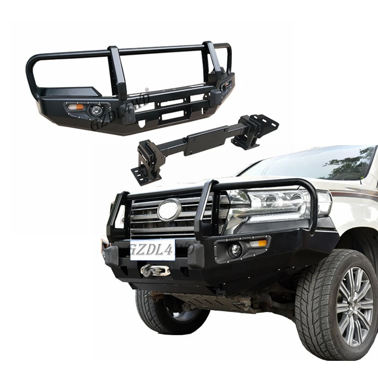Фото Хит продаж: Комплект внедорожного переднего бампера с лебедкой для Toyota Land Cruiser 200 Series FJ200 LC200 2008-2015 №5