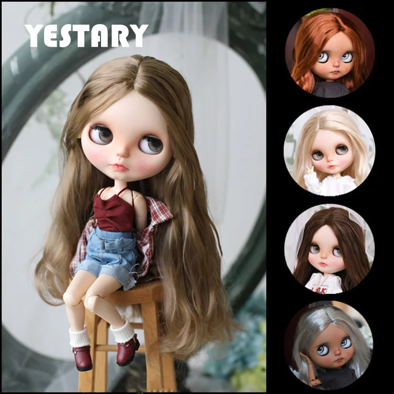 

Парик YESTARY BJD для кукол блайз, размер, аксессуары для кукол, парик, игрушка, фотография, искусственные волосы, молочный шелк, длинные вьющиеся волосы, парики для девочек