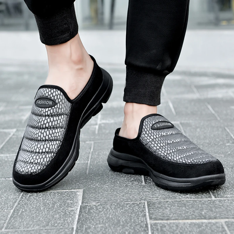 Winter Shoes Plush Warm Casual Sneakers Mens Indoor Walking Shoes Women Outdoor Walking Footwear Winter Cotton Shoes Size 36-46