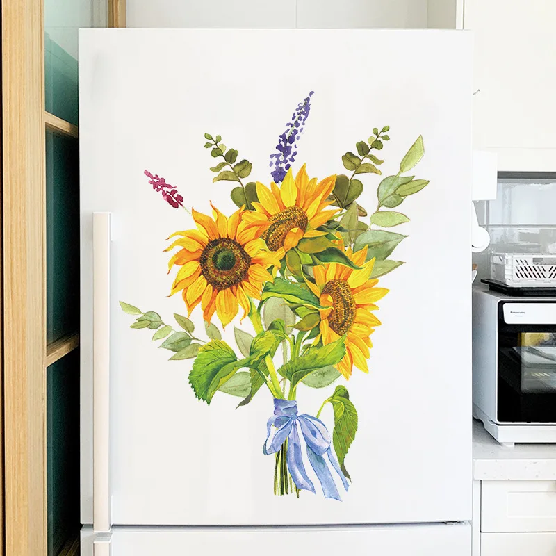 

1pcs Wall Sticker 37*28cm Flower Wall Sticker Wall Art Decal Home Interior Decoration High Quality