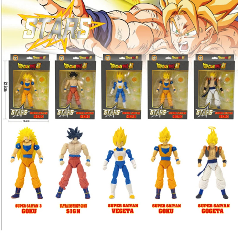 

Anime Dragon Ball Figure 13 Movable Joint Goku Vegeta Action Figures Super Saiyan Gogeta Figurine PVC Collection Model Toys Gift