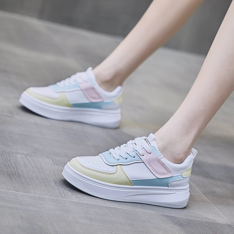 

WHNB 2022 New Women's Shoes Sports Casual Shoes Special Multicolor Daily White Shoes Fable Breathable Platform Sneakers