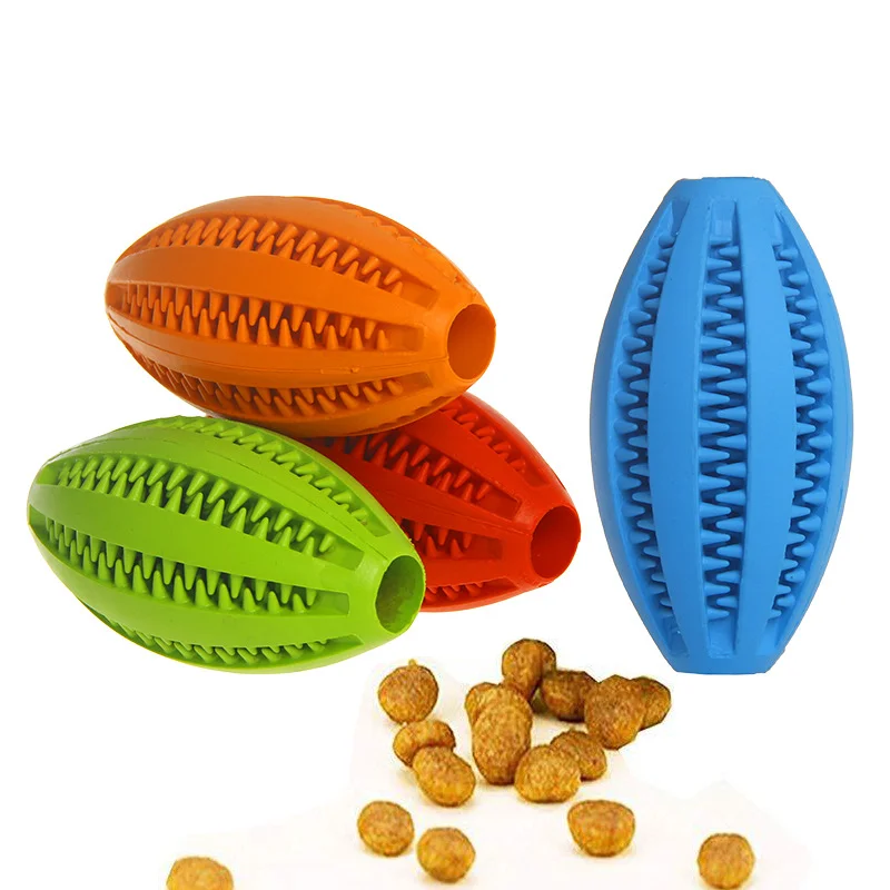 

Pet Toys Dog Toys Interactive Bite-resistant Teeth Cleaner Elastic Rubber Leaky Food Device Pet Ball Pet Supplies Chew Toys