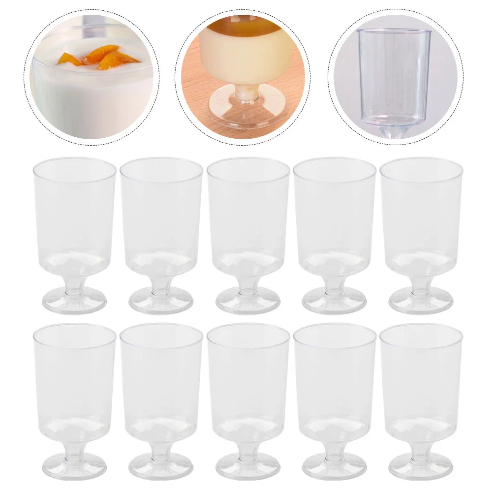 

30pcs Soda Glasses Beverage Glasses Cake Serving Cups Dessert Sampler Hoodsie Cups Footed Dessert Bowl