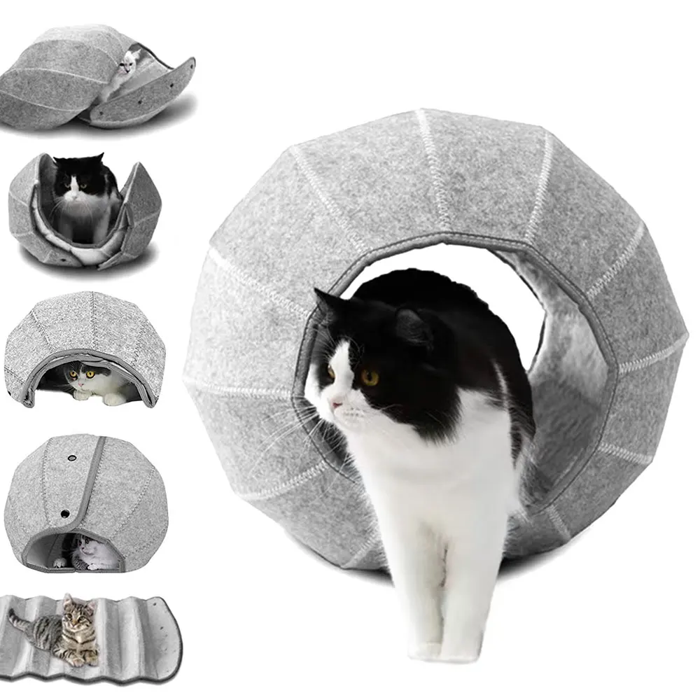 

Mutiple Cat Toy Funny Pet Cats Tunnel Scratcher House Interactive Play Toy Cat Bed Cave Nest For Kitten Exercising Training Toys