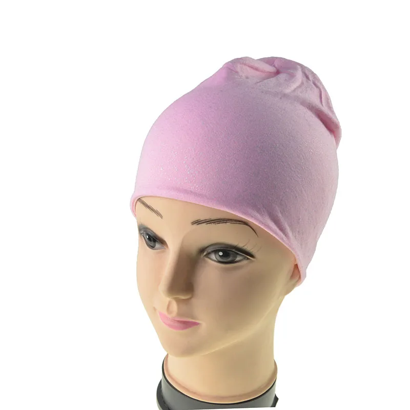 

Pink/Black Shiny Laser Thin Women Hat Skullies Beanies Bar Stylish Dj Cap Men Skullies Beanies Street Outdoor Spring Summer Wear