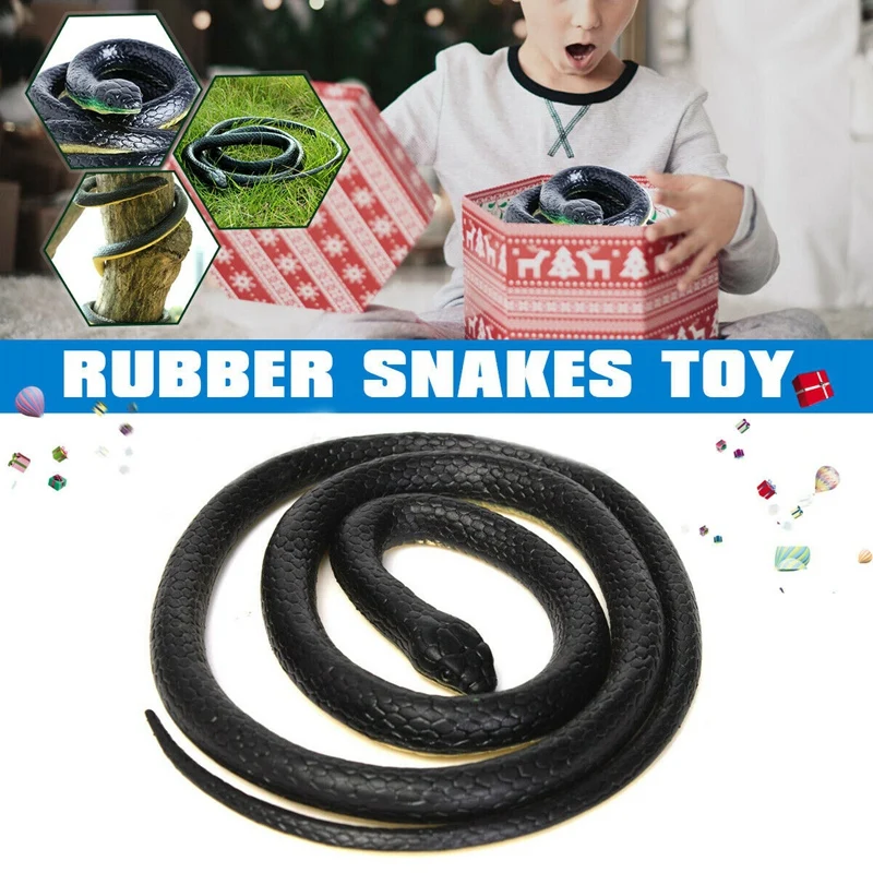 

1. Realistic Rubber Toys Fake Snakes Safari Props Halloween Joke Trick Gift