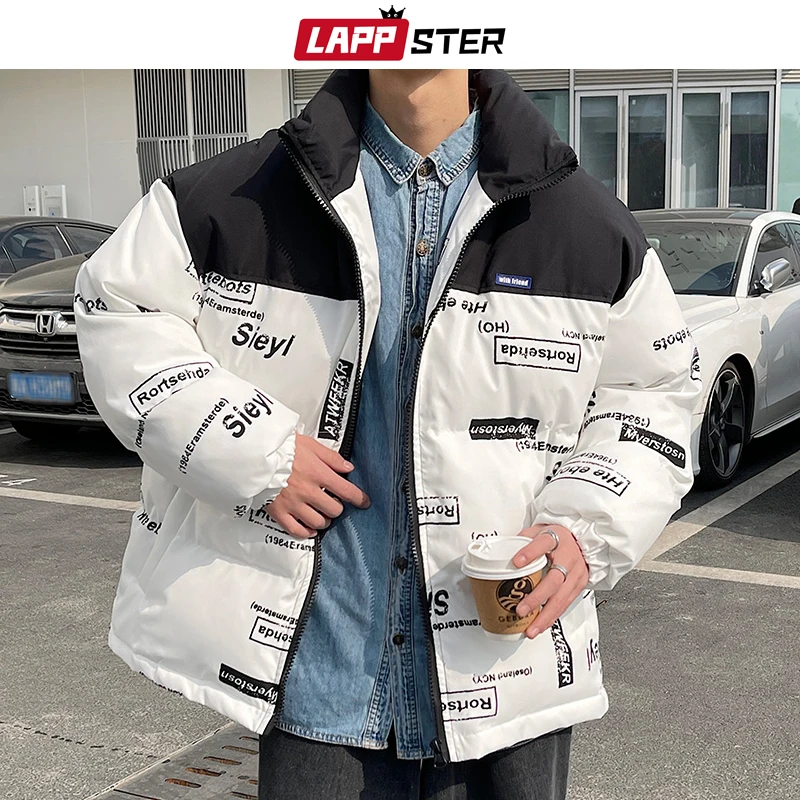 

Зимняя Лоскутная куртка-пуховик LAPPSTER-Youth Y2k 2023 ветровки теплая парка в стиле хип-хоп Корейская уличная куртка-бомбер пузырьковое пальто