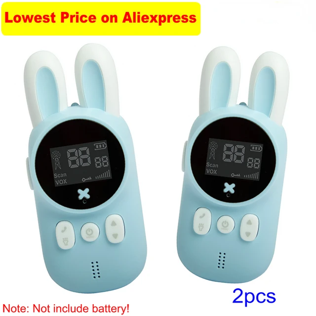 Children's Walkie Talkie Kids Mini Toys Handheld Transceiver 3KM Range UHF Radio Lanyard Interphone Talkie Walkie Baby Gift
