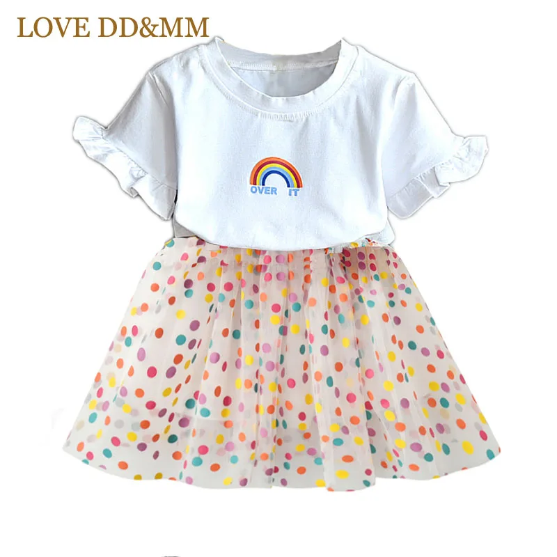 Комплекты одежды LOVE DD & MM для девочек Новинка лета 2022 Детская футболка с
