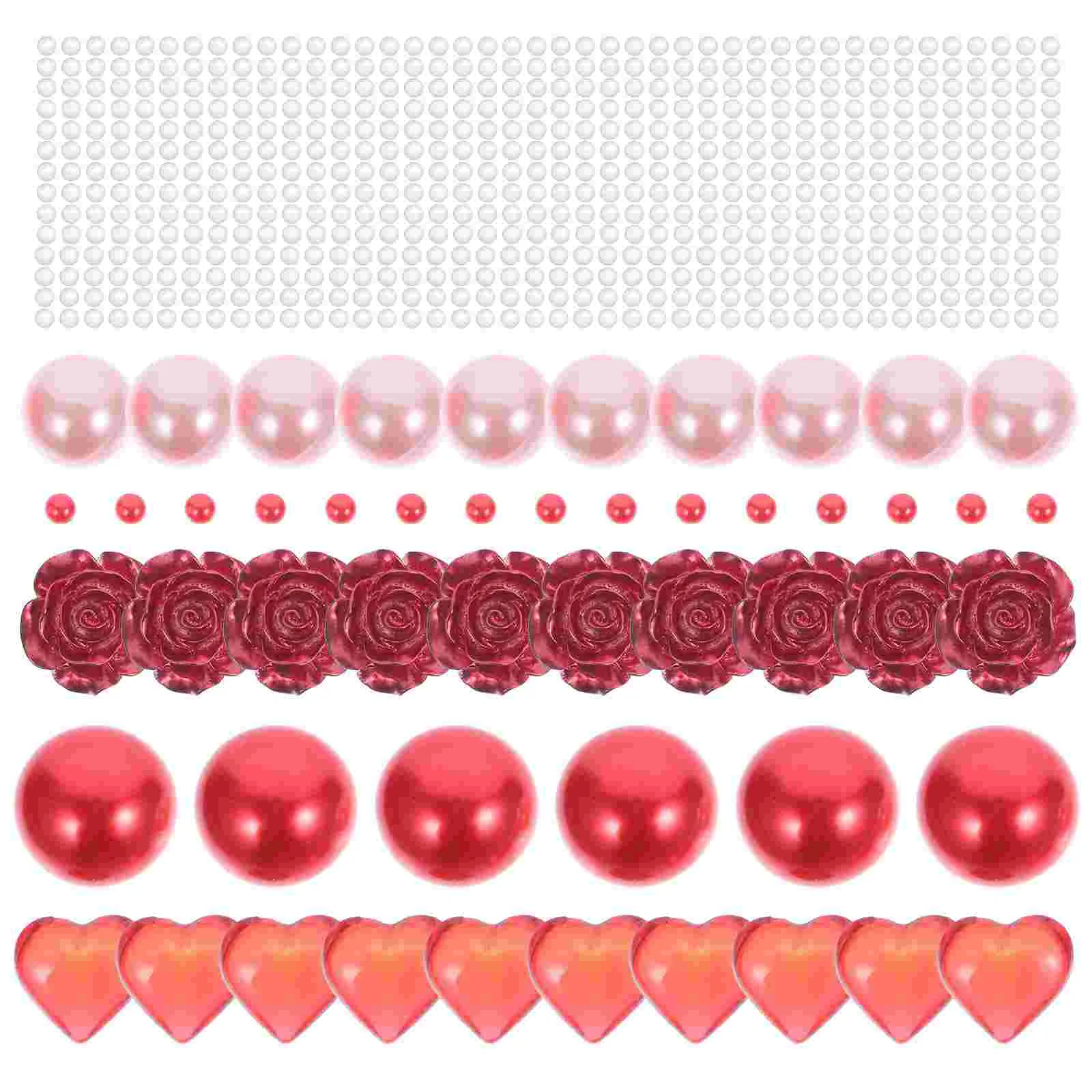 

Vase Beads Heart Filler Valentine Floating Acrylic Day Fillers S Bead Decorations Table Diamond Shape Makeup Faux Baubles