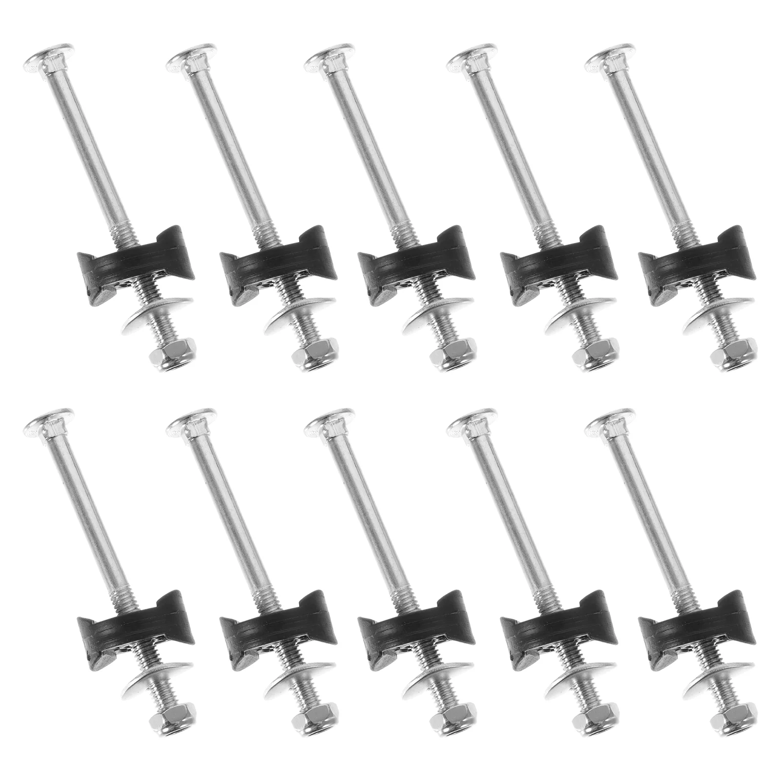 

10 Sets Lag Bolts Accessories Fixed Tools Trampolines Anti-falling Fixator Jumping Bed Long Screws Metal Galvanized Steel Child