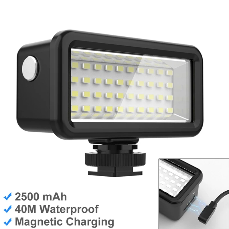 Waterproof Diving Light Underwater Lamp Photography Lighting For Gopro Cellphone Action Camera